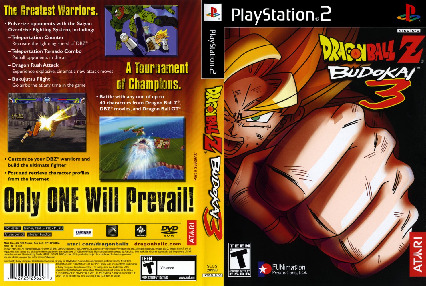 DBZ BUDOKAI 3 PS2 dbz budokai 3 ps2:
